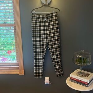 Great straight leg checked pants from Zara